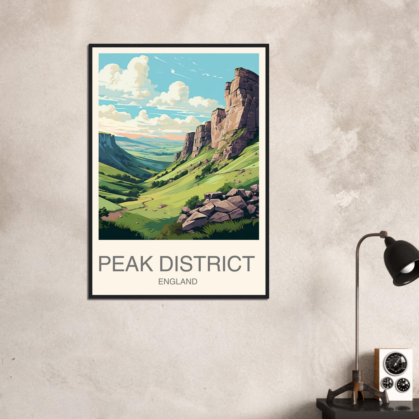 Peak District Travel Print