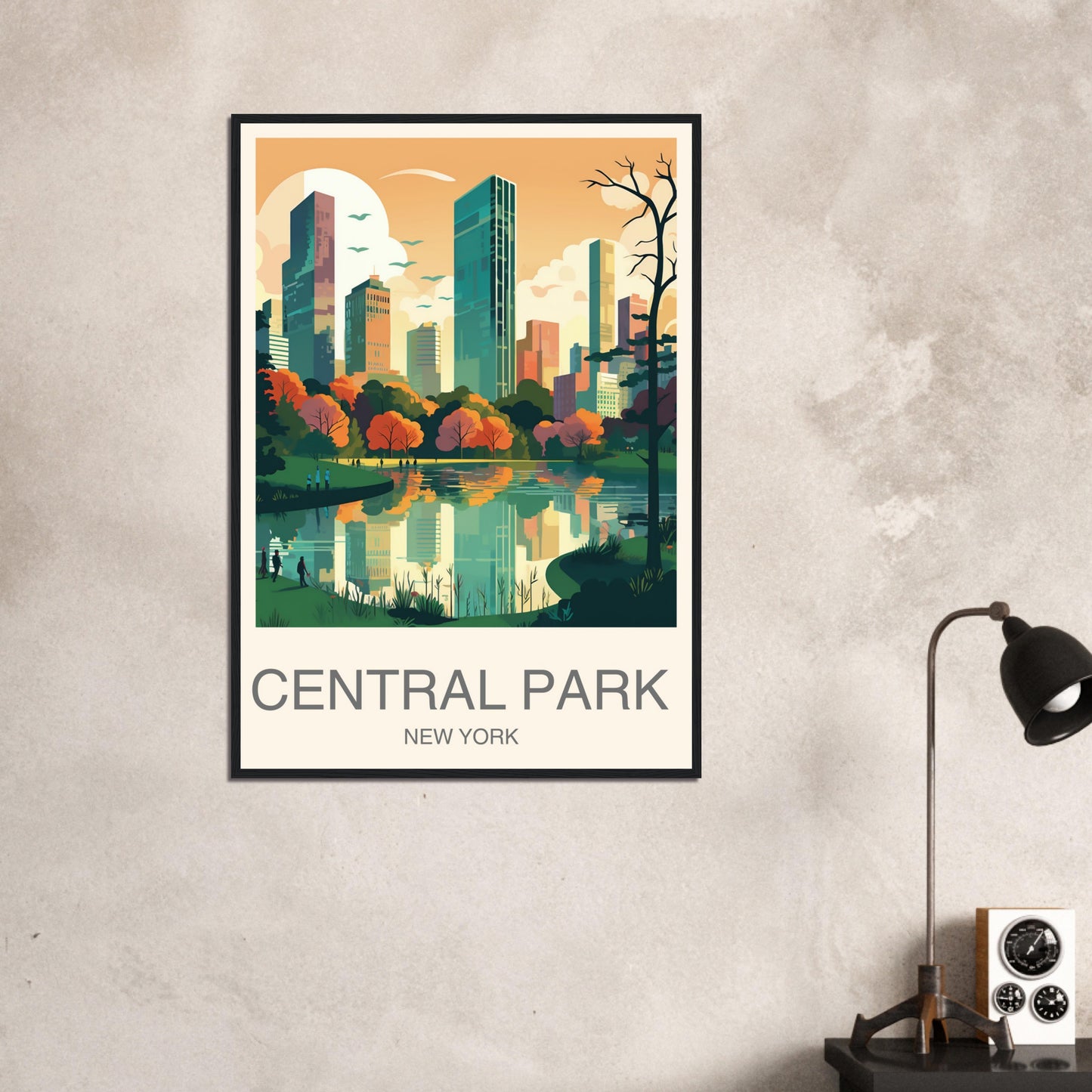 Central Park Travel Print