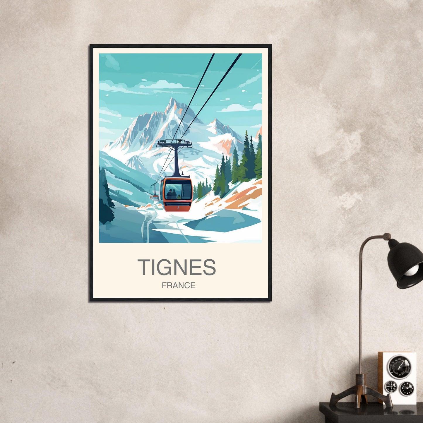 Tignes Travel Print