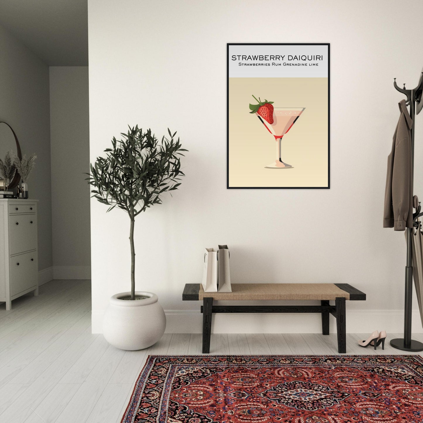 Strawberry Daiquiri Wall Print