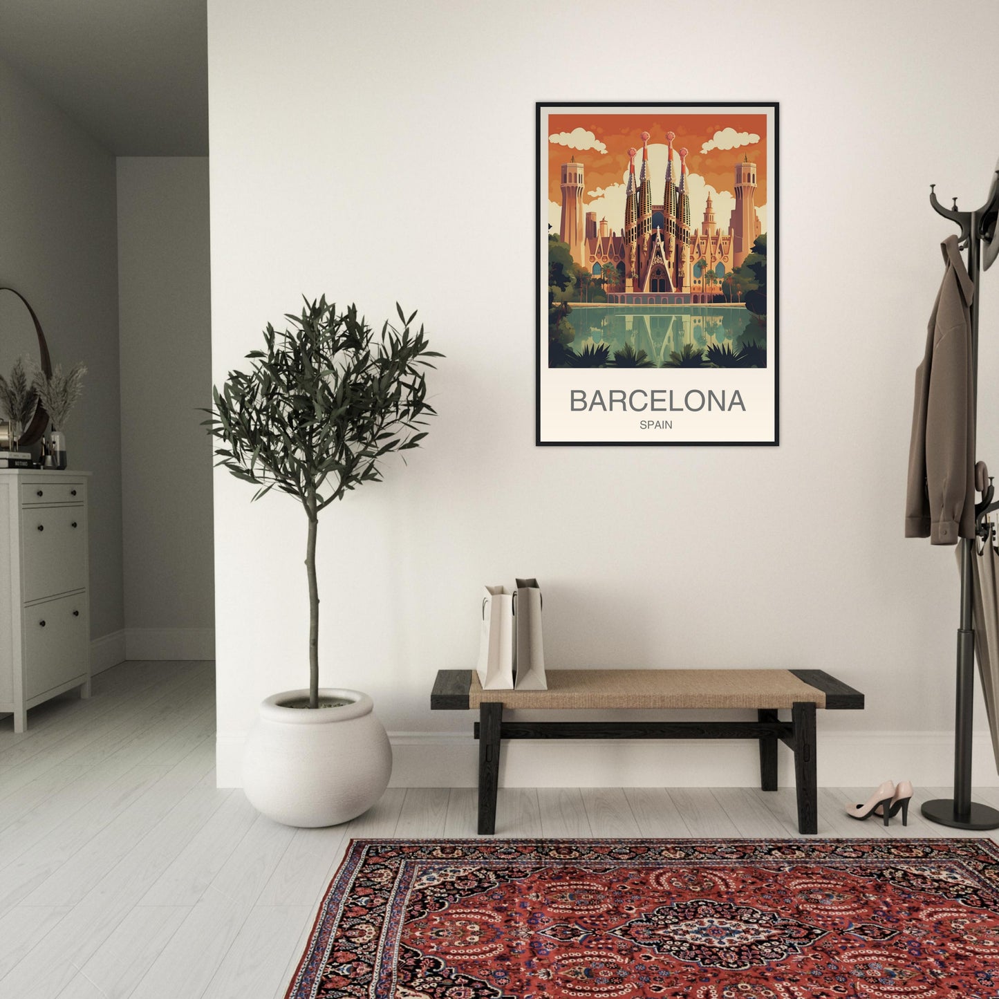 Barcelona Travel Print